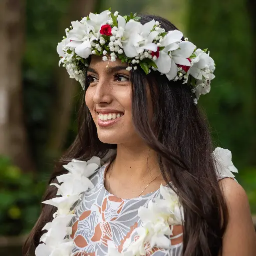 【セール 登場から人気沸騰】 Lei Head Po'o Events for Crowns Floral Handcrafted – Haku & フラダンス